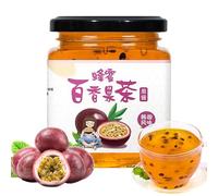 Honey pomelo lemon passion fruit tea, handmade jam, fruit juice, healthy fruit tea 500g/can, fruit flavor snacks, Chinese tea, fast food, nutritional casual snacks (Honey passion fruit tea,2 cans)