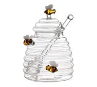 Honey Pot Food Storage Bottles Kitchen Organizer Decorative Honeycomb Tank Large Honey Bottle