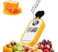 Honey Refractometer, Portable Digital Refractometer, Hand Held Meter Tester,Sugar Refractometer, Ideal for Honey, Fruits, and Beverages Quality Control, Precise Control 0-90%