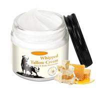 Honey Tallow Balm - Beef Tallow Cream - Moisturising Cream Face & Body - Moisturising & Anti-Ageing Beef Tallow Cream Organic - Non-Greasy Beef Tallow Skincare with Raw Honey