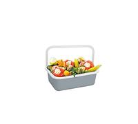 Honey Ware Color Line Food Storage Container with Lid, Enamel Grey, S, 0.42 L, Heat Resistant up to 400 °C, Meal Prep Boxes Suitable for All Types of Cookers, Oven and Grill, Storage Box with Lid
