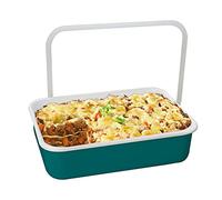 Honey Ware Colour Line CTNG-L.SB Enamel Food Storage Container, Petrol L, Flat, 1.35 L