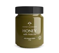 Honey with Matcha - Raw, Pure & Natural | Unpasteurised Organic-Quality Multifloral with Japanese Uji Matcha (200g) - Certified Authentic, 0% Added Sugar, Premium Honey Gift Set
