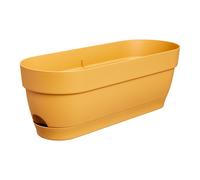 Honey Yellow Plastic Balcony Trough Planter 50cm Outdoor Window Box
