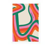 Honey, You Are Smashing It Aura Poster, Inspirational Quotes Print, Affirmations Quote Colourful Home Decor, Motivational Bedroom Wall Art, Archival Matte, A4 (Print Only) - 29.7x21cm