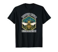 Honeybee City Skyline Urban Beekeeping Concept Value Graphic T-Shirt