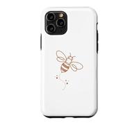 HONEYBEE FLIITTING FLYING BOHO THIN LINE GRAPHIC ART Case for iPhone 11 Pro
