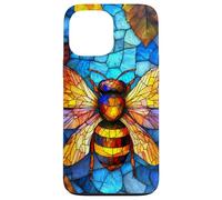 Honeybee Flying over Bright Red Flower Garden Case for iPhone 13 Pro Max