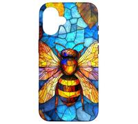 Honeybee Flying over Bright Red Flower Garden Case for iPhone 16