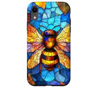 Honeybee Flying over Bright Red Flower Garden Case for iPhone XR