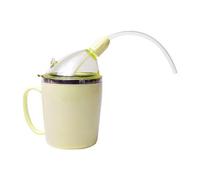 HoneybeeLY Drinking Cup with Tube for Disabled Adults Elderly with Weak Grip, Spillproof, Adult Feeder Beaker Hospital Mug, Latex Free