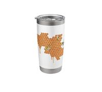 Honeybees on Honeycomb, Save The Bees, Beekeeper Gift Stainless Steel Insulated Tumbler