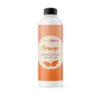 HONEYBERRY 250ml Natural Orange Food Colouring - High Strength Liquid Colour Dye - Highly Concentrated Versatile Edible Colouring Paint for Cooking Decorating Icing Frosting Fondant DIY Crafts