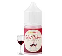 HONEYBERRY 250ml Natural Red Wine Food Flavouring Essence - Professional High Strength Edible Liquid Extract Drops - Highly Concentrated Versatile Flavour for Baking Cooking Drink Scent Soap Cosmetics