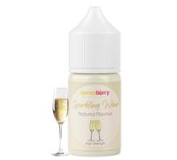 HONEYBERRY 250ml Natural Sparkling Wine Food Flavouring Essence - Professional High Strength Edible Liquid Extract Drops - Highly Concentrated Versatile Flavour for Baking Cooking Drinks Cosmetics