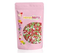 HONEYBERRY INCLUSIONS Christmas Sprinkles 200g - Premium Edible Decorating Christmas Sprinkles Mix for Baking, Cupcake and Cake Decorations, Ice Cream, Dessert and Icing Decoration Toppers