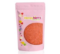 HONEYBERRY INCLUSIONS Orange Nonpareils Sprinkles 200g - Natural Bright Orange Hundreds & Thousands Sprinkles for Baking, Cupcake and Cake Decorations, Ice Cream and Dessert Decorating Toppers