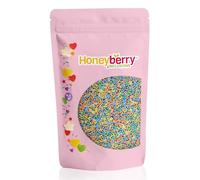 HONEYBERRY INCLUSIONS Pastel Colours Sugar Strands Mix 200g - Premium Edible Decorating Vermicelli Sprinkles for Baking, Cupcake and Cake Decorations, Ice Cream, Dessert and Icing Decoration Toppers