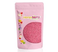 HONEYBERRY INCLUSIONS Pink Nonpareils Sprinkles 200g - Natural Bright Pink Hundreds & Thousands Sprinkles for Baking, Cupcake and Cake Decorations, Ice Cream and Dessert Decorating Toppers