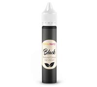 HONEYBERRY Natural Black Food Colouring 30ml - High Strength Liquid Colour Dye - Concentrated Edible Paint for Icing, Frosting, Fondant, Decorating & Drinks - No Artificial Additives (Black, 30ml)