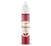 HONEYBERRY Natural Burgundy Food Colouring 30ml - High Strength Liquid Colour Dye - Concentrated Edible Paint for Icing, Frosting, Fondant, Decorating & Drinks - No Artificial Additives