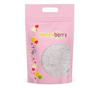 HONEYBERRY Natural Edible Decorating Sprinkles 1kg Bulk Pack - Free from Artificial Colours - Cake Decoration Ingredient for Bakeries, Catering & High-Volume Baking (White Stars)