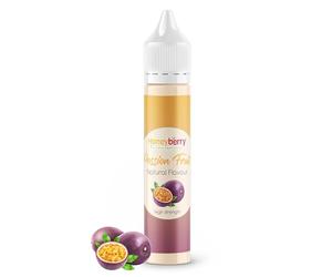 HONEYBERRY Natural Passion Fruit Food Flavouring 30ml - High Strength Professional Flavour Drops - Concentrated Liquid Essence for Baking, Desserts, Drinks & Cooking - No Artificial Additives