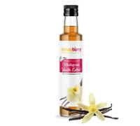 HONEYBERRY Pure Madagascan Vanilla Extract 250g (235ml) - Rich & Smooth Natural Flavour for Baking, Cooking, and Desserts - Premium Quality Extract from Real Vanilla Beans - 100% Natural & Gluten-Free