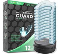HONEYBULL Anti Grinding Guard Set, Comes in Smaller Size for Better Comfort | Comfortable Custom Mouth Guard for Nighttime Teeth Grinding (Thin, 12.0, Count)