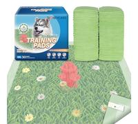 HONEYCARE Dog Training Pads with Grassfield & Fire Hydrant Printing丨Eliminating Urine Odor Puppy Pads 丨 XXL Premium Dog Pee Pads (30Count, 30x36 inch)