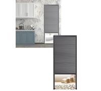 Honeycomb Accordion Folding Sliding Door Waterproof Custom Size Pull Down for Living Room Kitchen Bedroom Easy Install (45.3x82.7in / 115x210cm)
