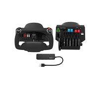 Honeycomb Aeronautical Alpha Flight Controls Yoke with Throttle Quadrant and USB 3.0 Hub Bundle (3 Items)