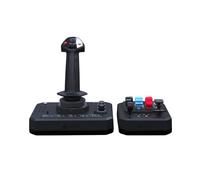 Honeycomb Aeronautical Foxtrot Black Aviation Stick with Throttle Box Bundle (2 Items)