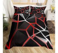 Honeycomb Bedding Set Stereoscopic Honeycomb Comforter Cover for Kids Boys Girls y2k Hexagonal Duvet Cover Beehive Hexagon Bedspread Cover Simplistic Room Decor Quilt Cover King Boys