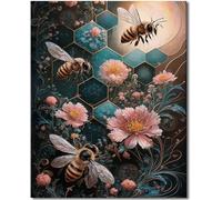 Honeycomb Bee Flower Jigsaw Puzzles for Adults 1500 Piece, jigsaw puzzle 1500 Pieces for adults Challenging Game, Family puzzles Game Home Decoration Gifts