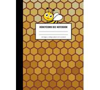 Honeycomb Bee Notebook : College Ruled Lined Notebook for School, Notes and Journaling: 100 Pages | 8.49 x 11.24 Inches | Cute Honeycomb Line Art ... for Students, Writing and Everyday Use