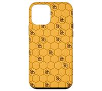 Honeycomb Bees Pattern Kawaii Yellow Bee Hive Hexagon Case Case for iPhone 12 mini