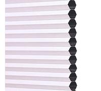 Honeycomb Blinds for Windows,Blackout Cellular Shades 55cm 60cm 65cm 70cm 75cm 80cm 90cm 95cm,White Honeycomb Pleated Blinds Thermal,Cellular Pleated Shades for Home Office,W×H-80x130cm/31.5 * 51.2in