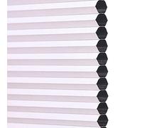 Honeycomb Blinds for Windows,Blackout Cellular Shades 55cm 60cm 65cm 70cm 75cm 80cm 90cm 95cm,White Honeycomb Pleated Blinds Thermal,Cellular Pleated Shades for Home Office,W×H-60x100cm/23.6*39.4in