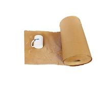 Honeycomb Brown Paper Bubble Gift Wrap 380mm Protective Cushioning Roll Eco-Friendly Biodegradable