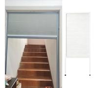 Honeycomb Concertina DoorPull Down Folding Door for Hallway No Drilling Required Aluminum Frame SpaceSaving Sliding Partition (125x185cm / 49.2x72.8)
