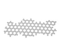 Honeycomb Cutting Die Exquisite Lace Carbon Steel Embossing Template Holiday Greeting Cards Making Supplies Square Dies
