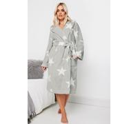 Yours Curve Star Honeycomb Dressing Gown - Women's - Plus Size Curve