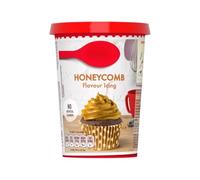 Honeycomb Flavour Icing 400g Tub - Honey Flavoured gold icing - Ready to Spread Cake Frosting for Cupcakes, Sponge Cakes and Brownies - No Artificial Flavours - Suitable for Vegetarians