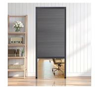 Honeycomb Folding Door - Adjustable Pull Down Privacy Partition Gate for Kitchen & Laundry Room No Drill Sliding Divider Grey Fits 20-80in Wide 51x80in (129.5x203cm)