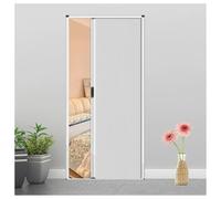 Honeycomb Folding Door Honeycomb Folding Door Space-Saving,with Aluminum Frame,for Closet & Doorway(White,28X80IN)