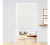 Honeycomb Folding Sliding Door - Customizable Width & Height No-Drill Interior Partition Invisible Design for Home White (41x80in/104x203cm)