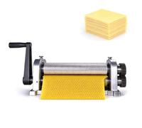 Honeycomb Foundation Sheet Roller Manual Beeswax Press Mill | Sturdy Aluminum Body and Cast Steel Gear Mechanism for Pure Wax Recycling and Rapid Hive Frame Sheet Setup(4.9mm)