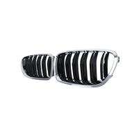 Honeycomb Front Grill FOR 5 Series FOR F10 F18 ABS Dual Line Kidney Grille Front Bumper Mesh Direct Replacement Parts Centre Front Bumper Grille(Type 6)