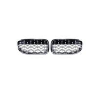 Honeycomb Front Grill FOR 5 Series FOR F10 F18 ABS Dual Line Kidney Grille Front Bumper Mesh Direct Replacement Parts Centre Front Bumper Grille(Type 8)
